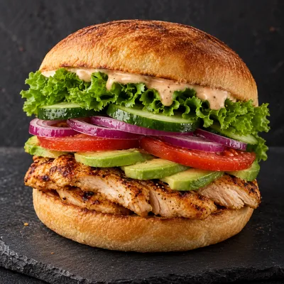Avocado Chicken Burger
