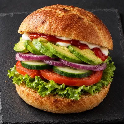 Vegan Avocado Burger